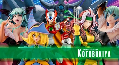 Banner Kotobukiya ARTFX Pokemon Series Frame Arms Girl Yu-Gi-Oh! Series Ju-Ko-Cho-Dai Rockman Mega Man Darkstalkers Figyua Pop Store