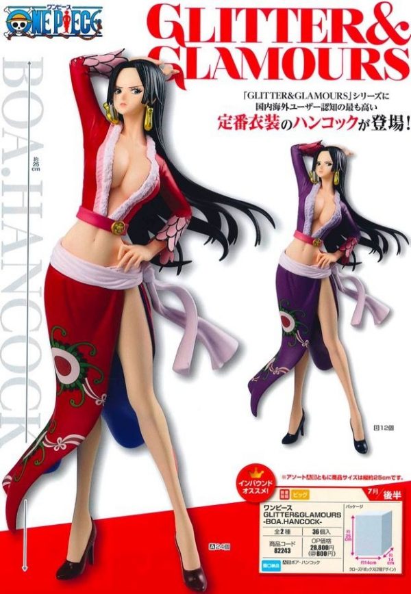 Cover Glitter and Glamours Boa Hancock Normal Color A Rojo One Piece Banpresto