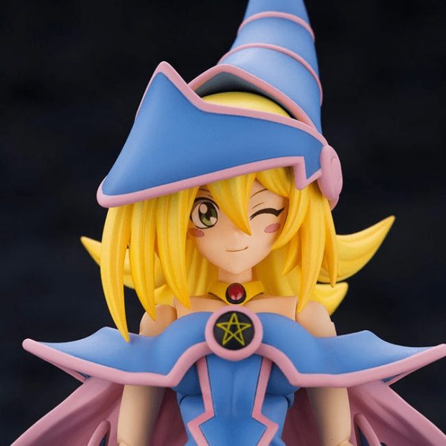 Galeria Rostros Figura Crossframe Girl Dark Magician Girl Sonriente Guiñando Ojo Izquierdo Yu-Gi-Oh! Duel Monsters Plastic Model Kit Kotobukiya