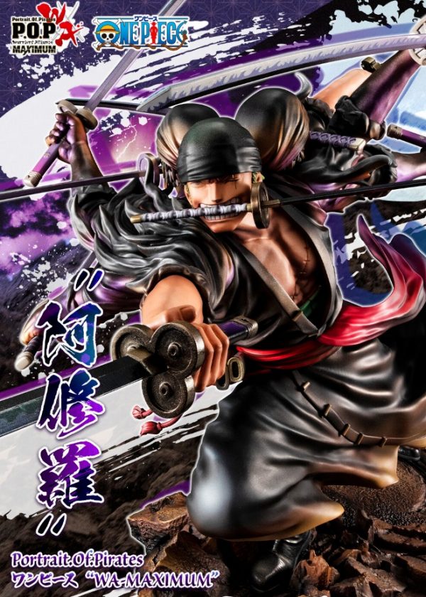 Cover Roronoa Zoro Demon Spirit Asura One Piece WA-MAXIMUM P.O.P MegaHouse