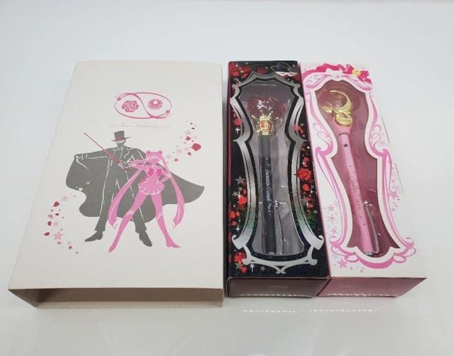 Caja Frente Usagi Serena Mamoru Darian Instruction Ball Plumas Apuntadores 20th Anniversary Sun-Star Stationery Sailor Moon