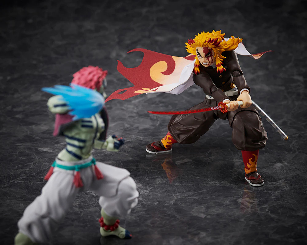 Kyojuro Rengoku Akaza Demon Slayer Kimetsu no Yaiba Buzzmod Aniplex