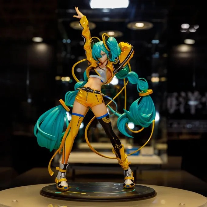 Prototipo pintado 1/7 Scale Figure Hatsune Miku 2024 Anniversary Version con arte de Li Flag KAIYODO Wonder Festival 2025 Summer WONFES WF2025S