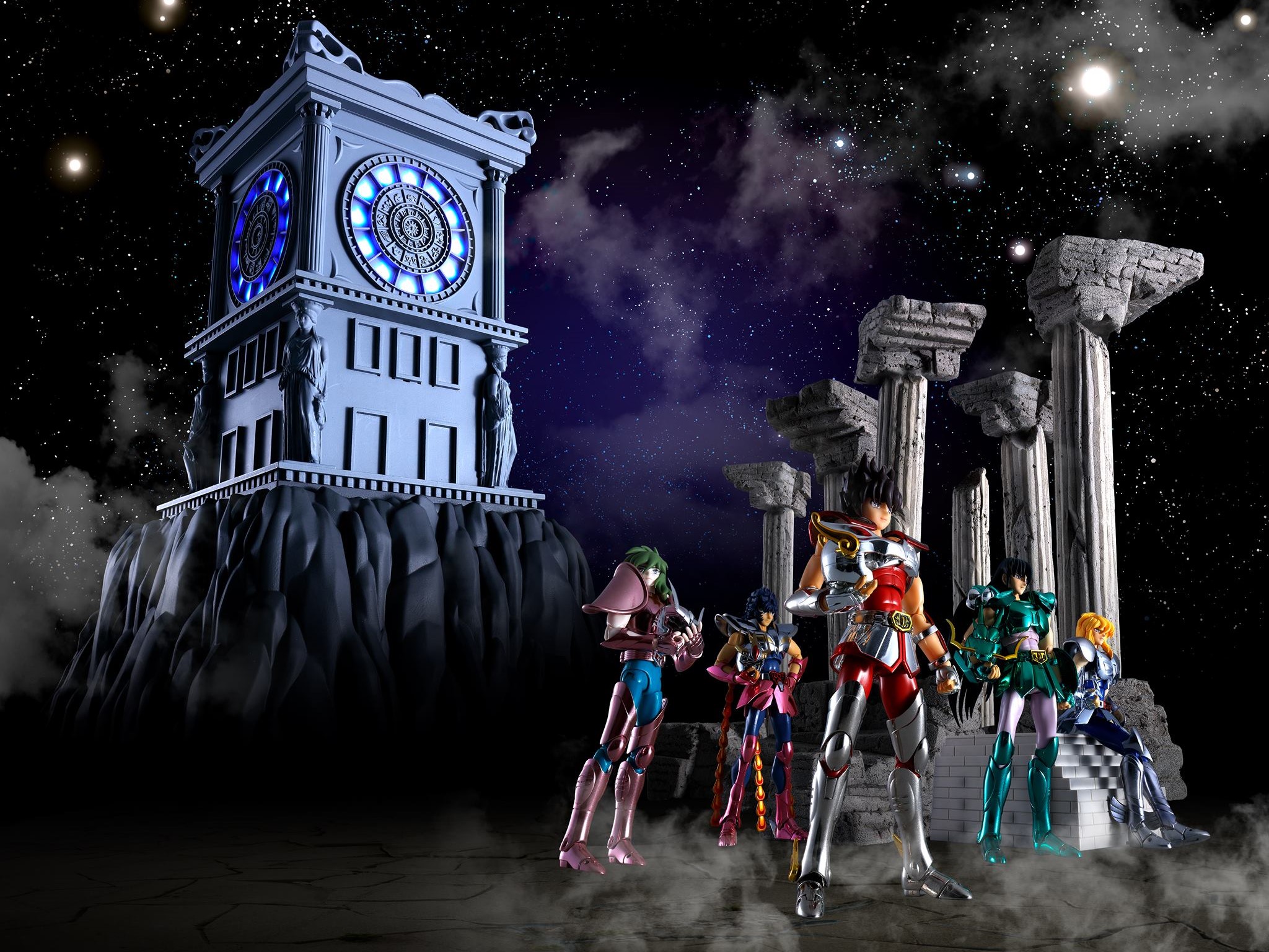 Seiya Pegaso Shiryu Dragón Hyoga Cisne Shun Andrómeda Ikki Fénix Saint Seiya Caballeros del Zodiaco Myth Cloth EX Tamashii Nations