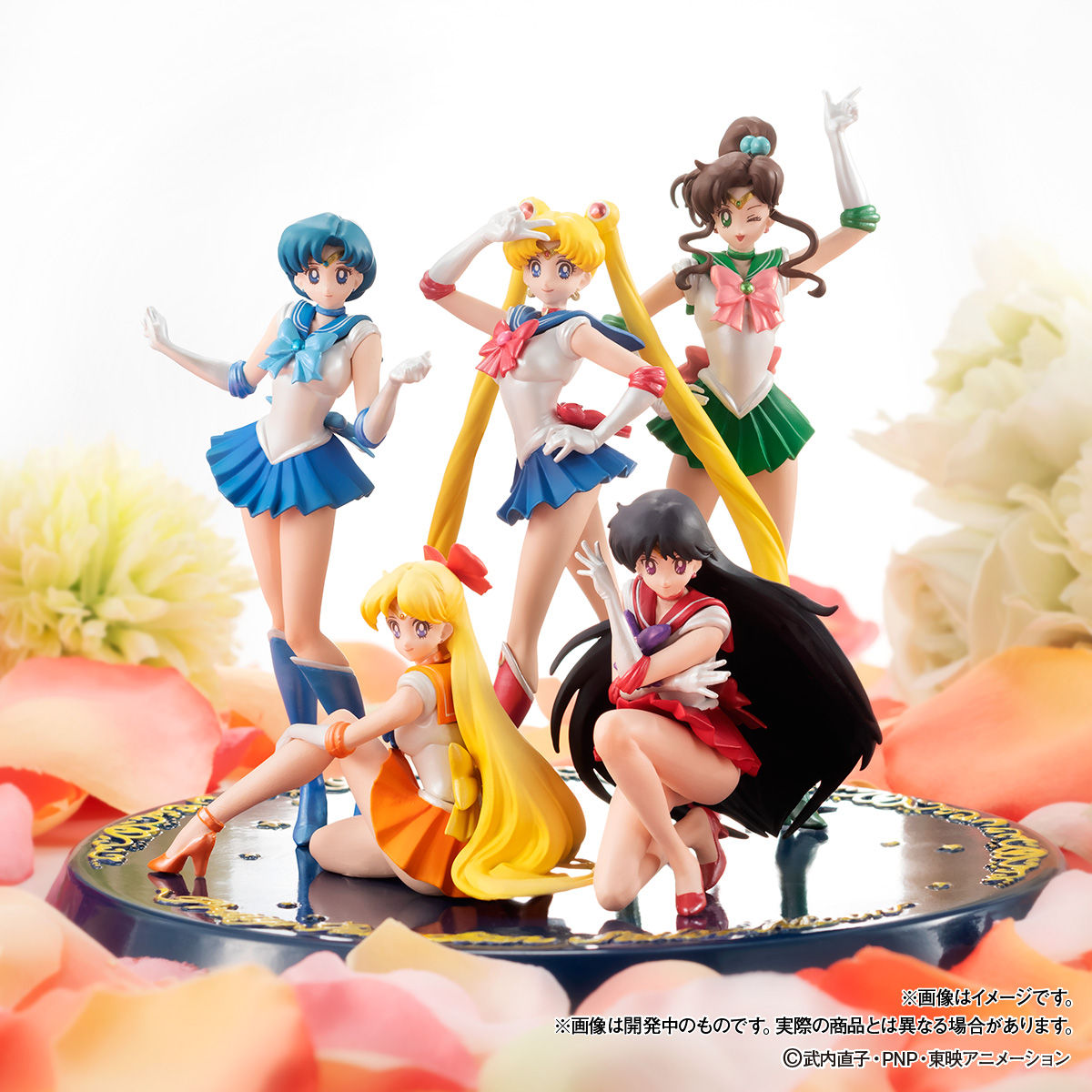 Usagi Sailor Moon Ami Sailor Mercury Rei Sailor Mars Makoto Sailor Jupiter Minako Sailor Venus HGIF Bishoujo Senshi Sailor Moon Premium Bandai