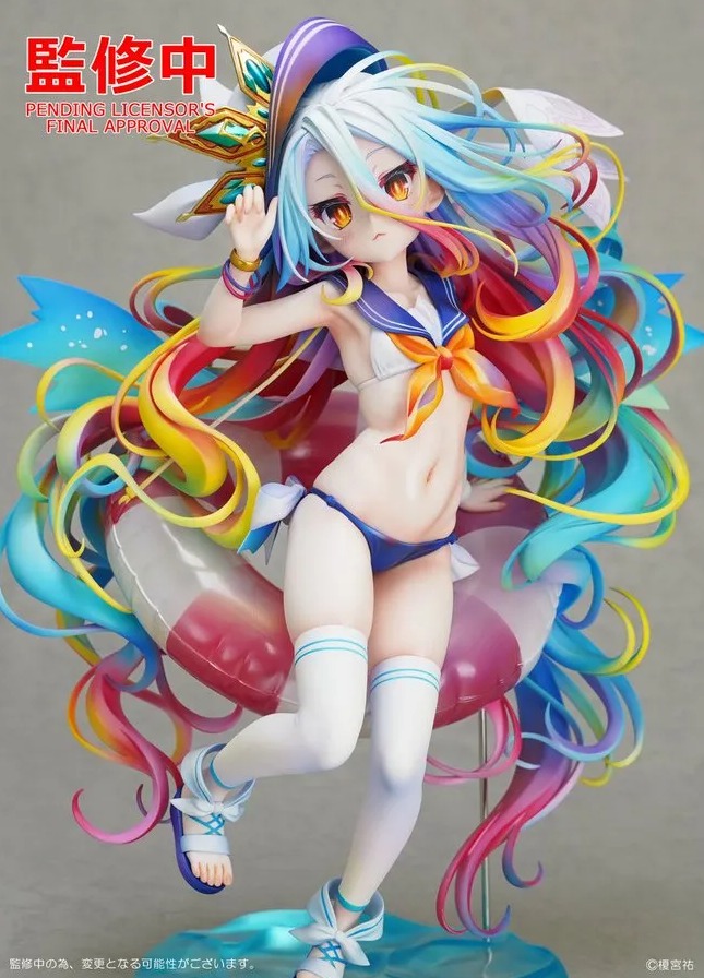 Prototipo pintado Shiro en su versión Sailor Swimsuit, de No Game No Life, GOODSMILE COMPANY, Wonder Festival 2025 Shanghai Wonfes WF2025Shanghai WFShanghai