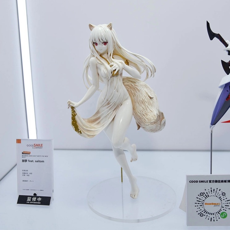 Prototipo sin pintar Horo en colaboración artística con el ilustrador Saitom, de Spice & Wolf MERCHANT MEETS THE WISE WOLF, GOODSMILE COMPANY, Wonder Festival 2025 Shanghai Wonfes WF2025Shanghai WFShanghai