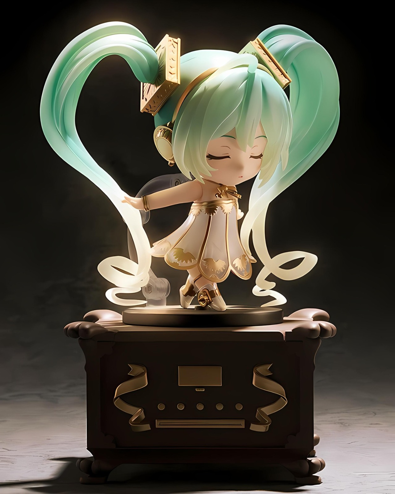 Galería sintiendo la música sobre la caja musical, Luz y Sombra Nendoroid Hatsune Miku Symphony 5th Anniversary 1538 Goodsmile Company