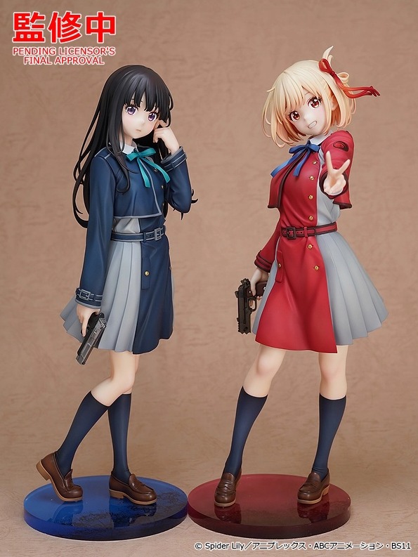 Prototipo pintado de Inoue Takina Nishikigi Chisato Key Visual version Lycoris Recoil Good Smile Company Wonder Festival 2026 winter Wonfes wf2026w