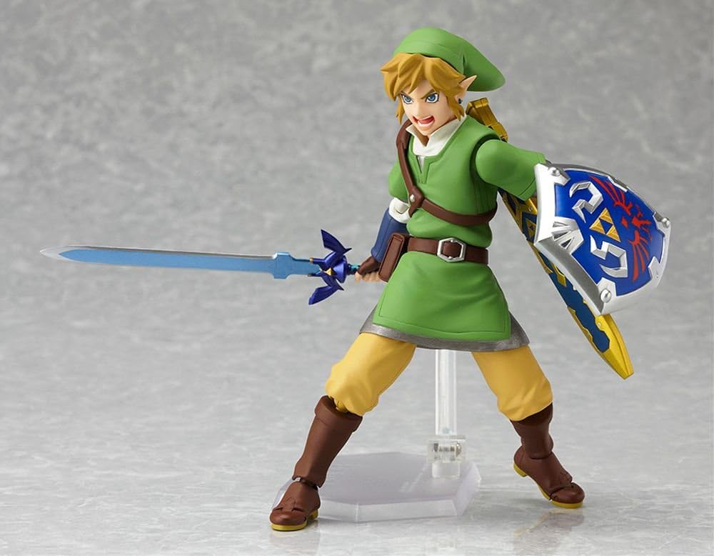 Galeria Frente Espada Maestra Escudo Hyliano Link Skyward Sword 153 The Legend Of Zelda Good Smile Company Figma Nintendo
