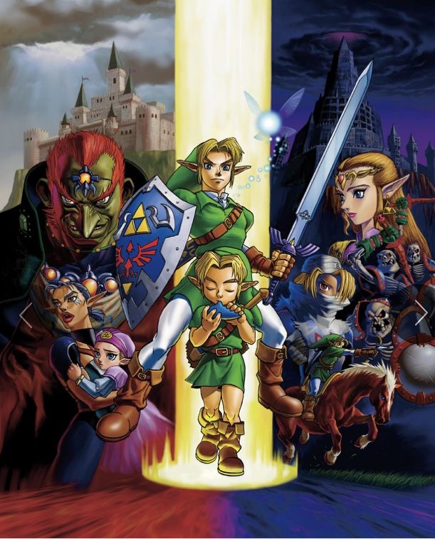 Poster Oficial 1998 - Remake The Legend of Zelda Ocarina of Time