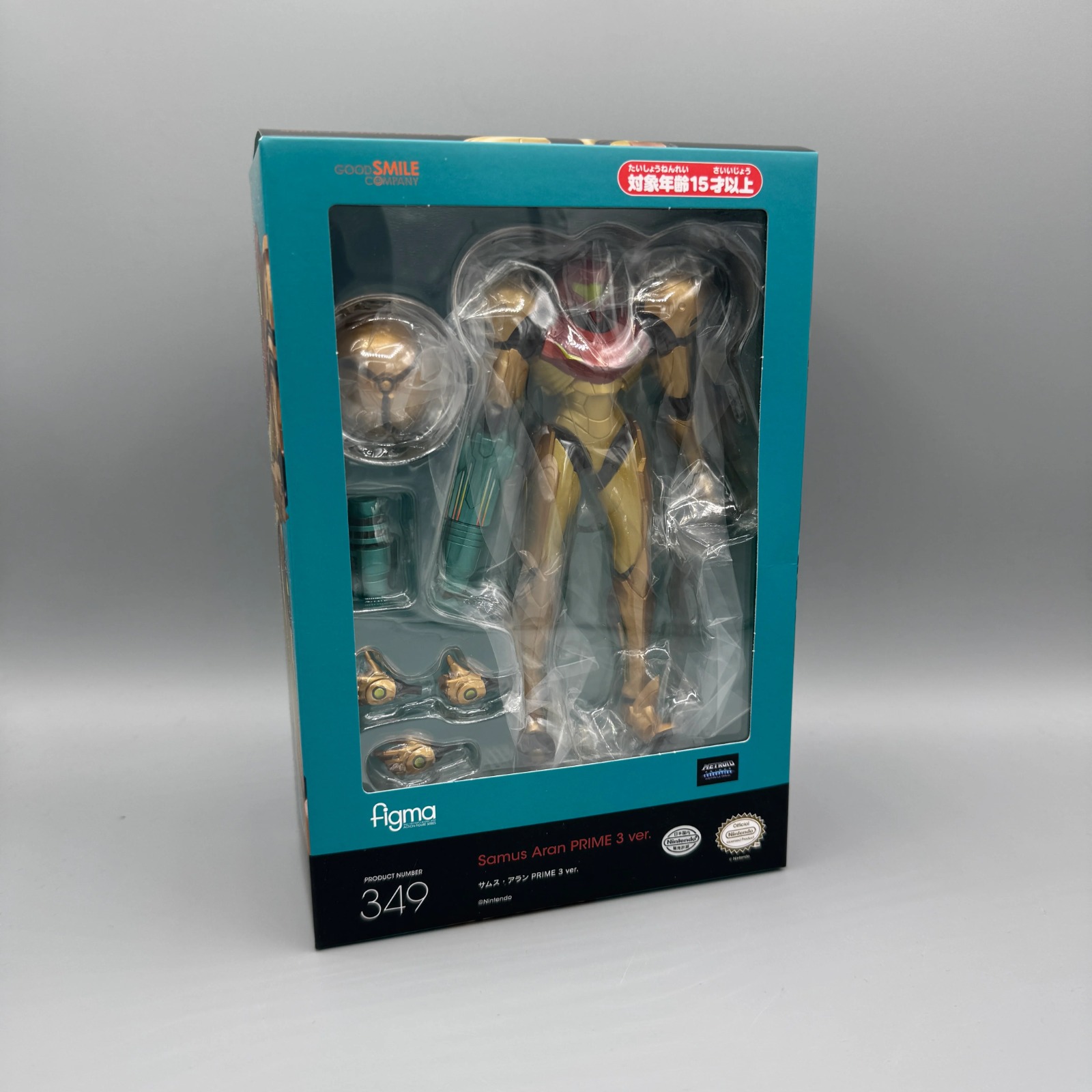 Caja Frente Samus Aran 349 Metroid Prime 3 Corruption Good Smile Company Figma Nintendo