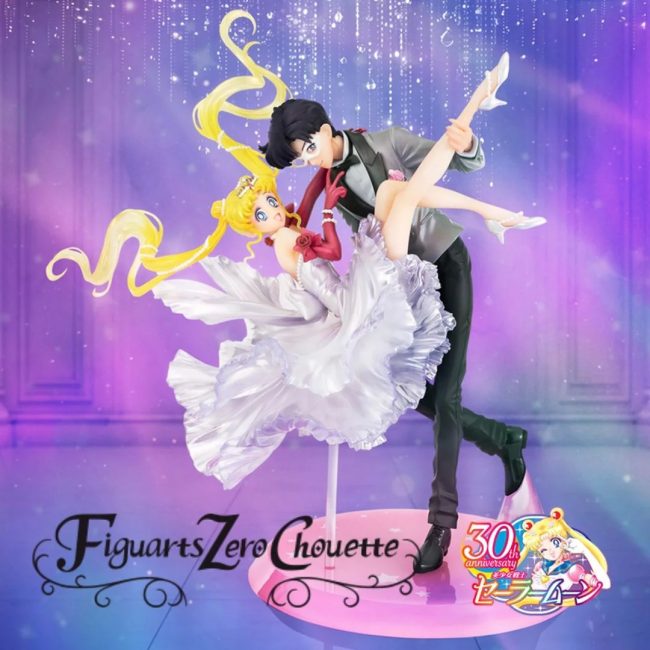 Cover Purple Sailor Moon Usagi Tuxedo Mask Moonlight Glow Version Limited Edition Figuarts Zero Chouette Sailor Moon 30 Aniversario Bandai Spirits